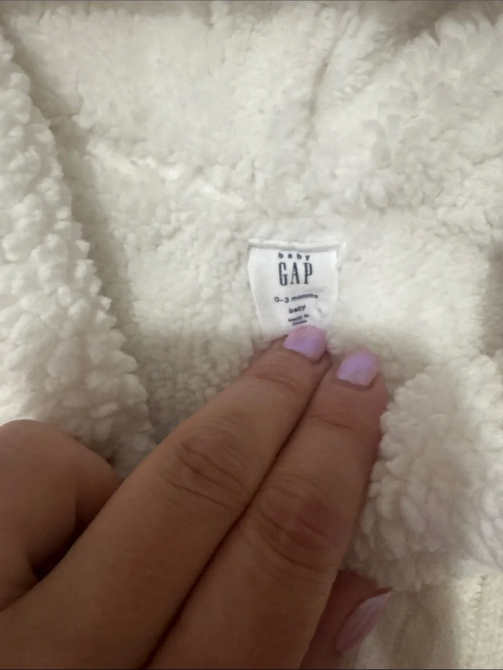 GAP Baby Cream Sherpa Jacket
